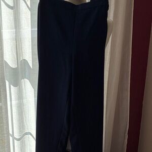 Chico's Navy Straight-Leg Women's Trousers